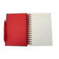 Ducati Spiral Notebook with Pen Lime or Red 8 1/2in. x 6.5in.