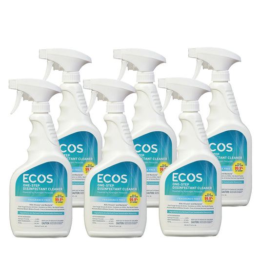 Ecos One step Disinfectant Spray Cleaner, 24 oz (SOLD AS CASE) 6/Carton