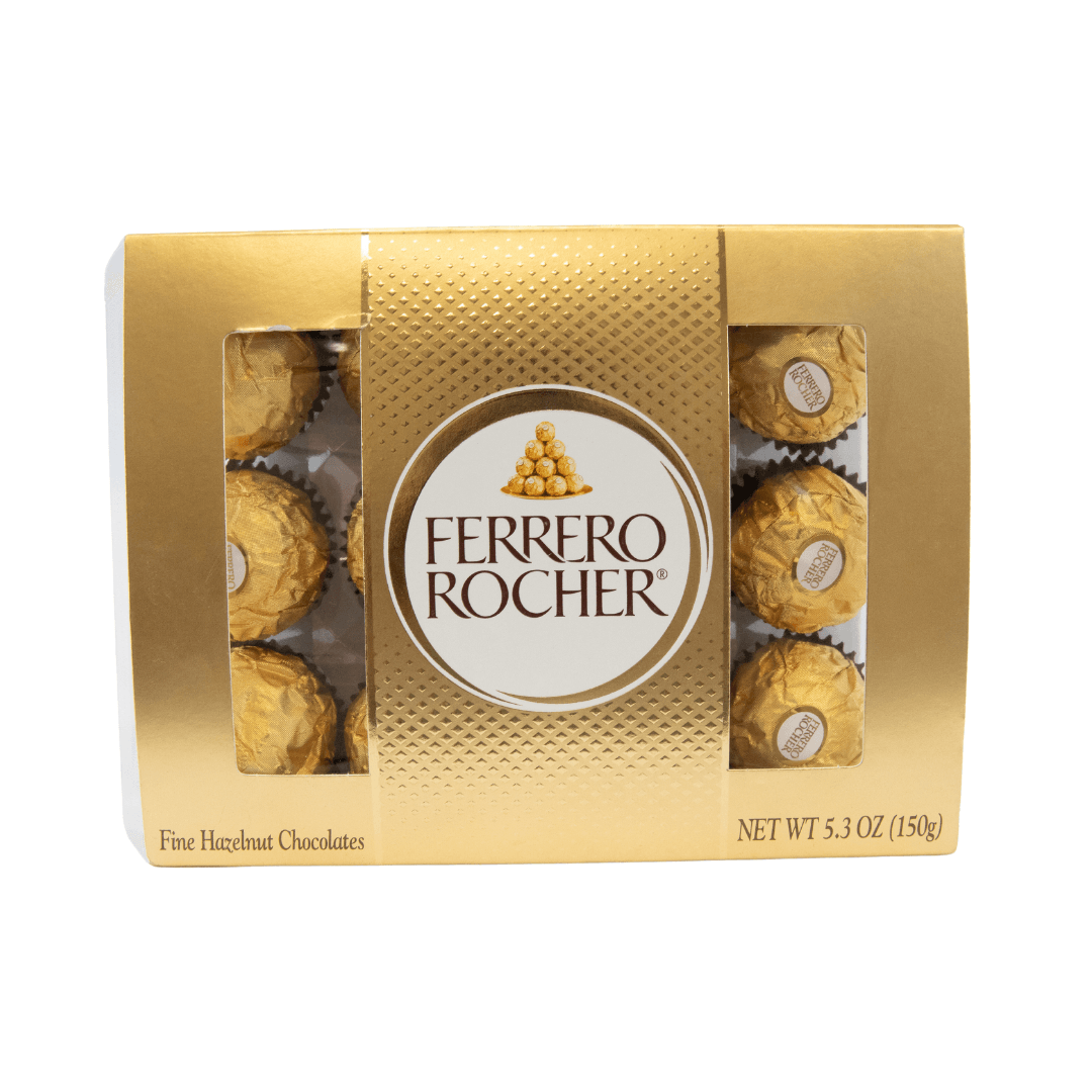 Ferrero Rocher Truffles Fine Hazelnut Chocolates 5.3oz or Ferrero Collection Fine Assorted Confections 4.6oz-BEST BY IN DESCRIPTION