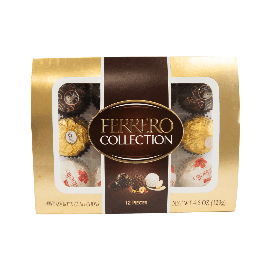 Ferrero Rocher Truffles Fine Hazelnut Chocolates 5.3oz or Ferrero Collection Fine Assorted Confections 4.6oz-BEST BY IN DESCRIPTION