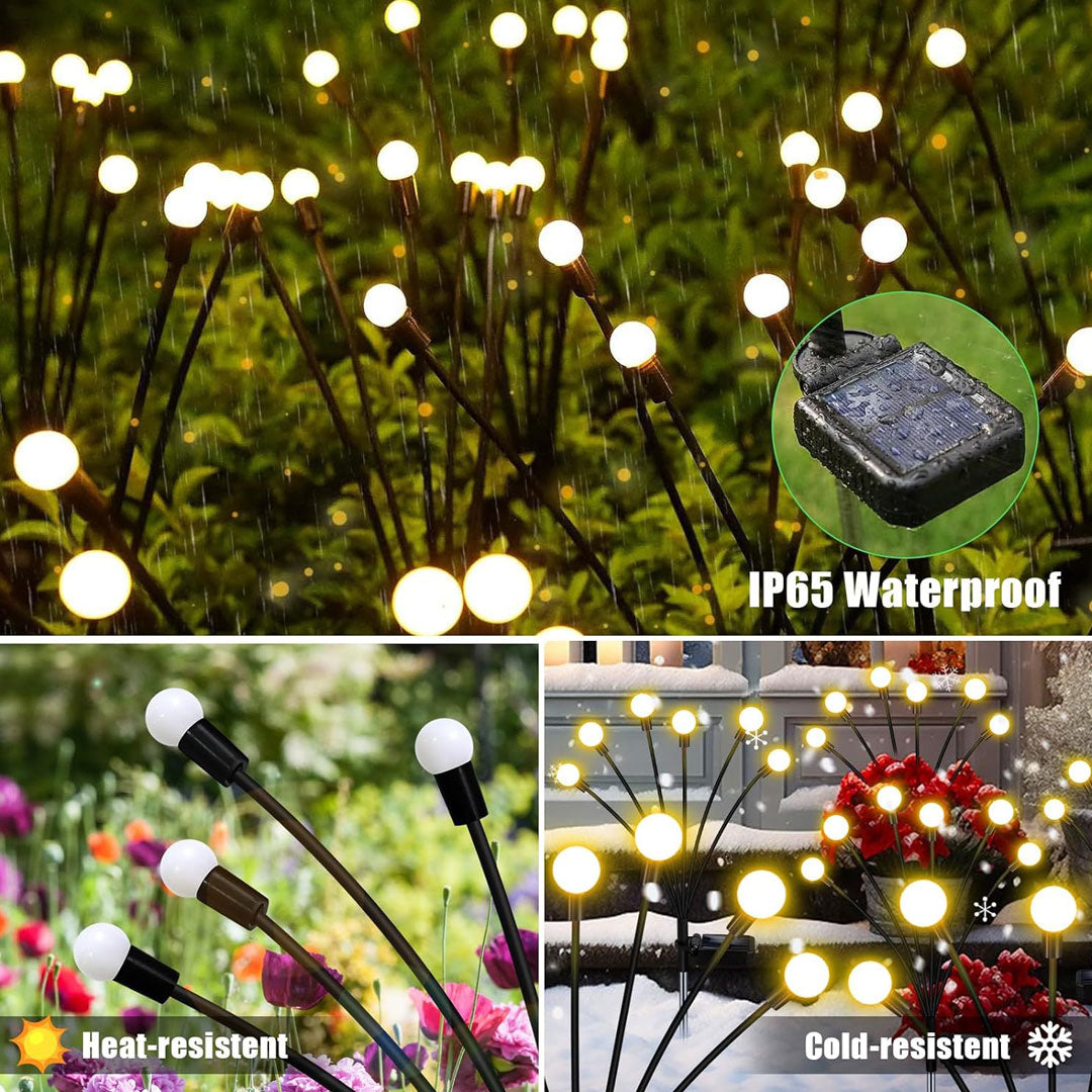 Solar Garden Lights with Firefly Design 4 pack