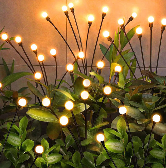 Solar Garden Lights with Firefly Design 4 pack