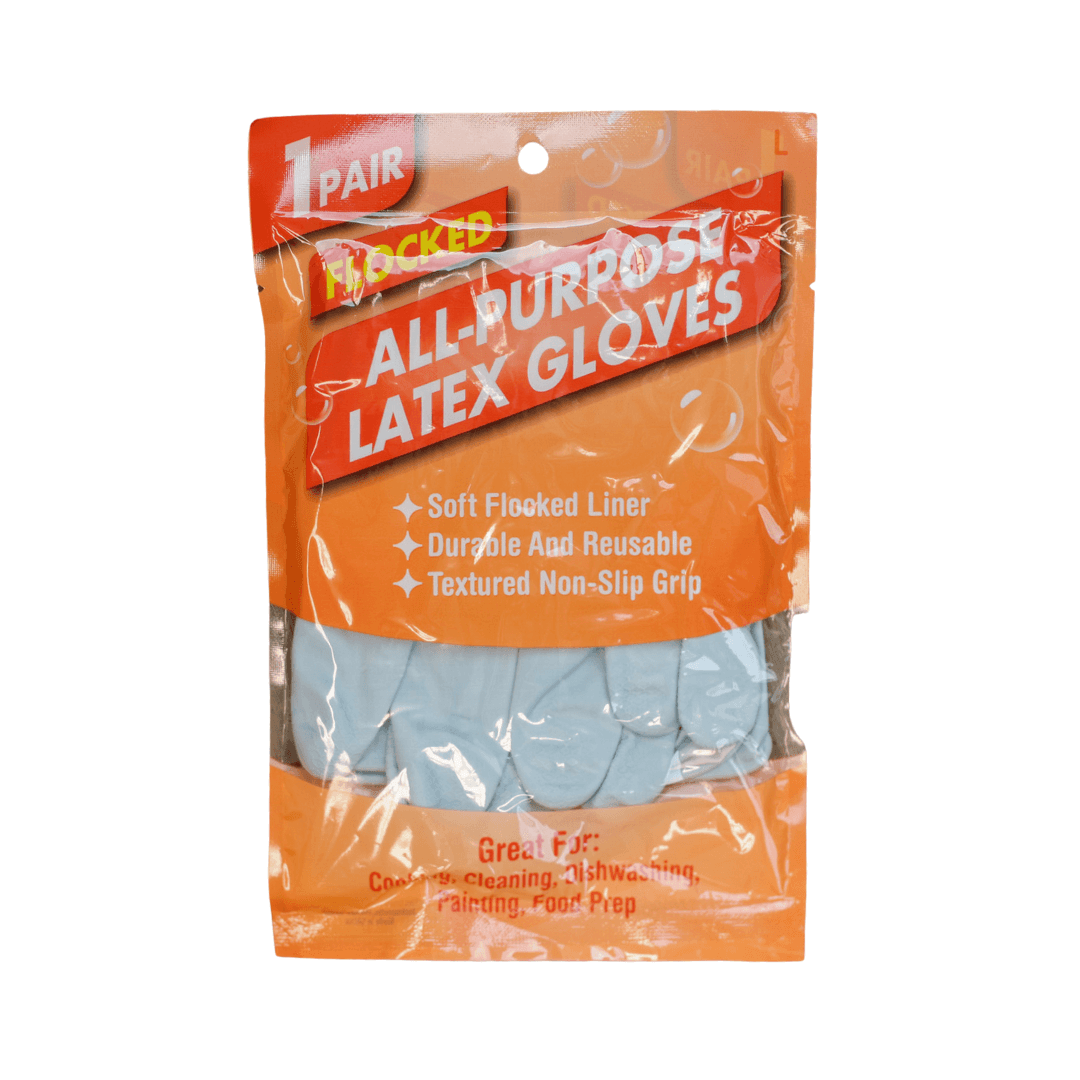 Flocked Latex Gloves 1 Count