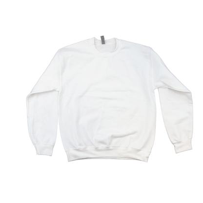 Gildan White Sweatshirt Crewneck Heavy Blend 18500, Size 2XL for Sublimation