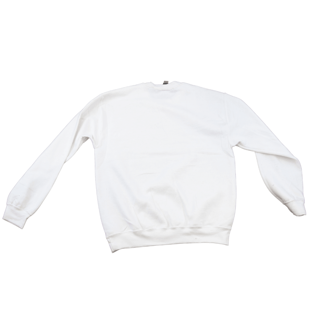 Gildan White Sweatshirt Crewneck Heavy Blend 18500, Size 2XL for Sublimation