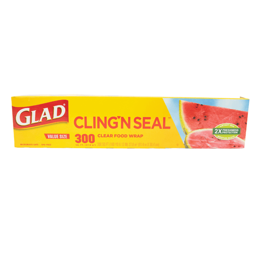 Glad Cling Clear Food Wrap 300 sq ft
