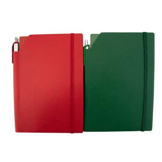 Green or Red Journal with Stylus Pen