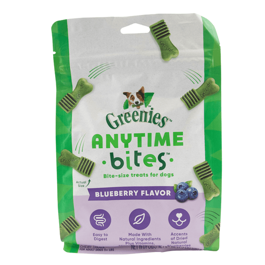 Greenies Anytime Blueberry Bites 24oz-BEST BY 04/01/25