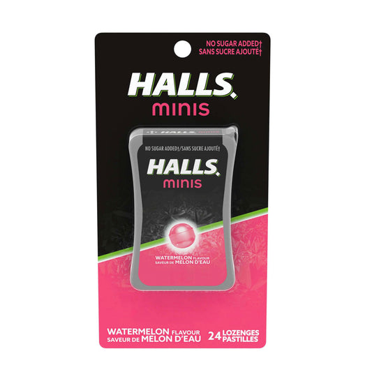 Halls Sugar Free Cough Drops, Watermelon 24 ct (SOLD BY CASE) 32 / carton