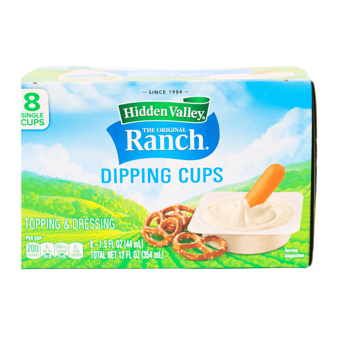 Hidden Valley Ranch Cups 8 Count 12 oz-BEST BY 12/16/23