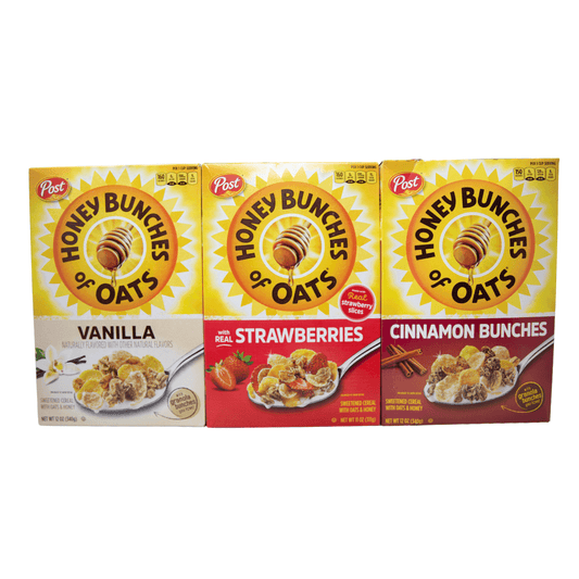 Honey Bunches of Oats Cereal Assortment-BEST BY IN DESCRIPTION**Product has shelf wear*