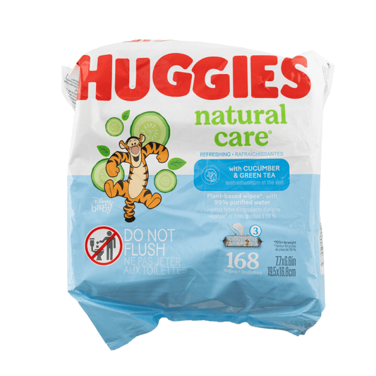 Huggies Refreshing Clean Baby Wipes 3 Pack, 168 Count
