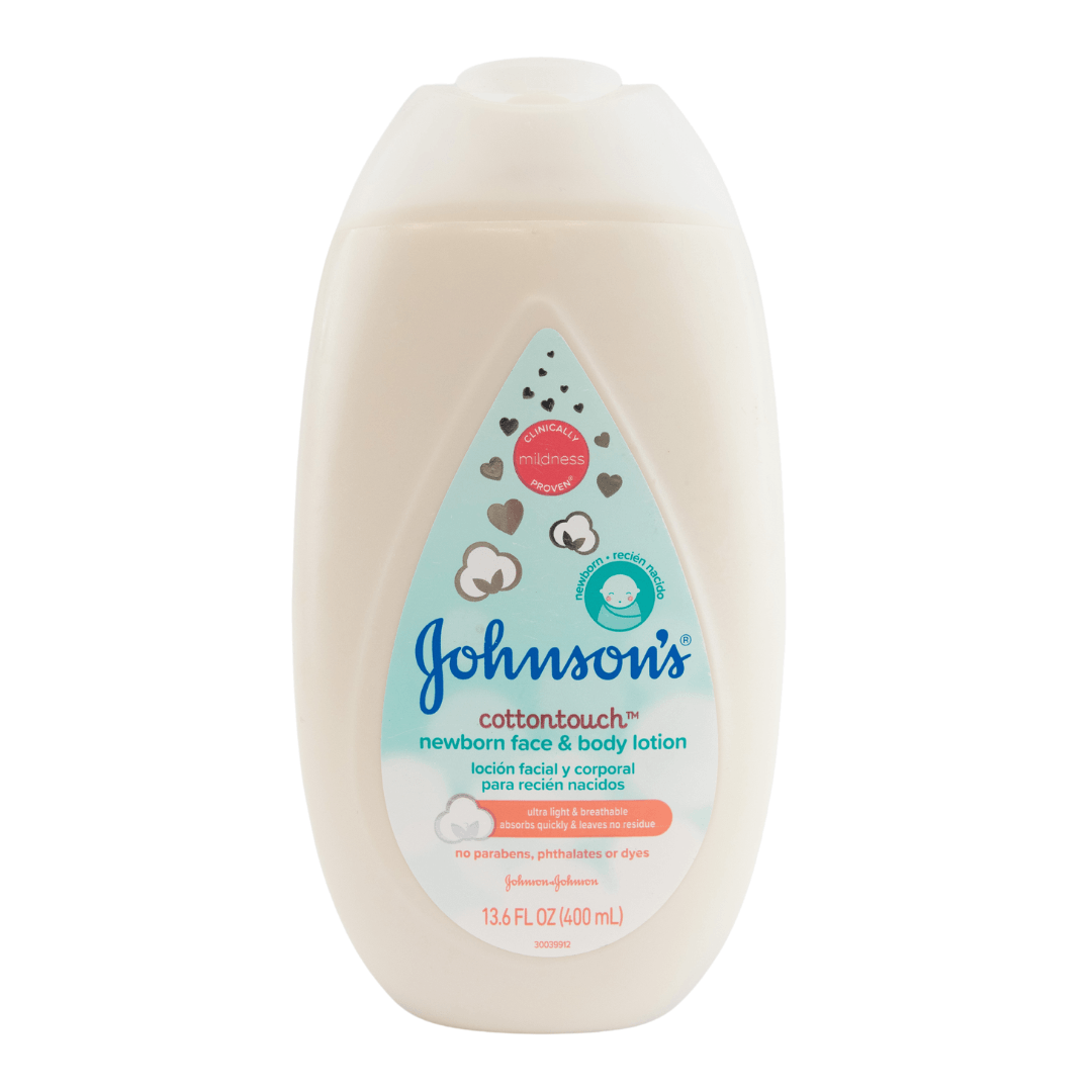 Johnsons Cotton Touch Newborn Face and Body Lotion 13.6oz *Shelf Wear*