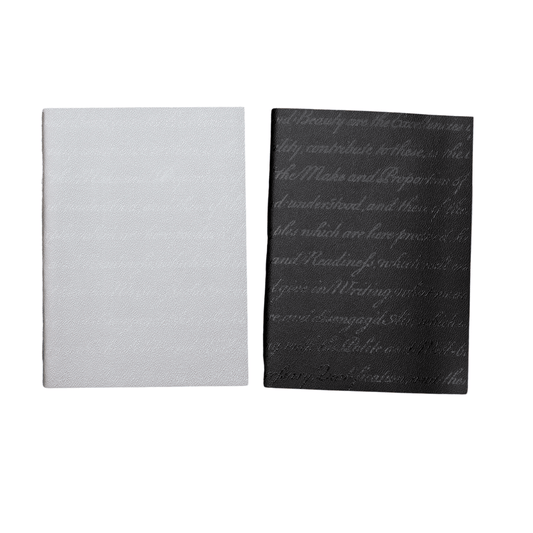 Kates Paperie Small Silver or Black Notebook 4.5'' x 3"