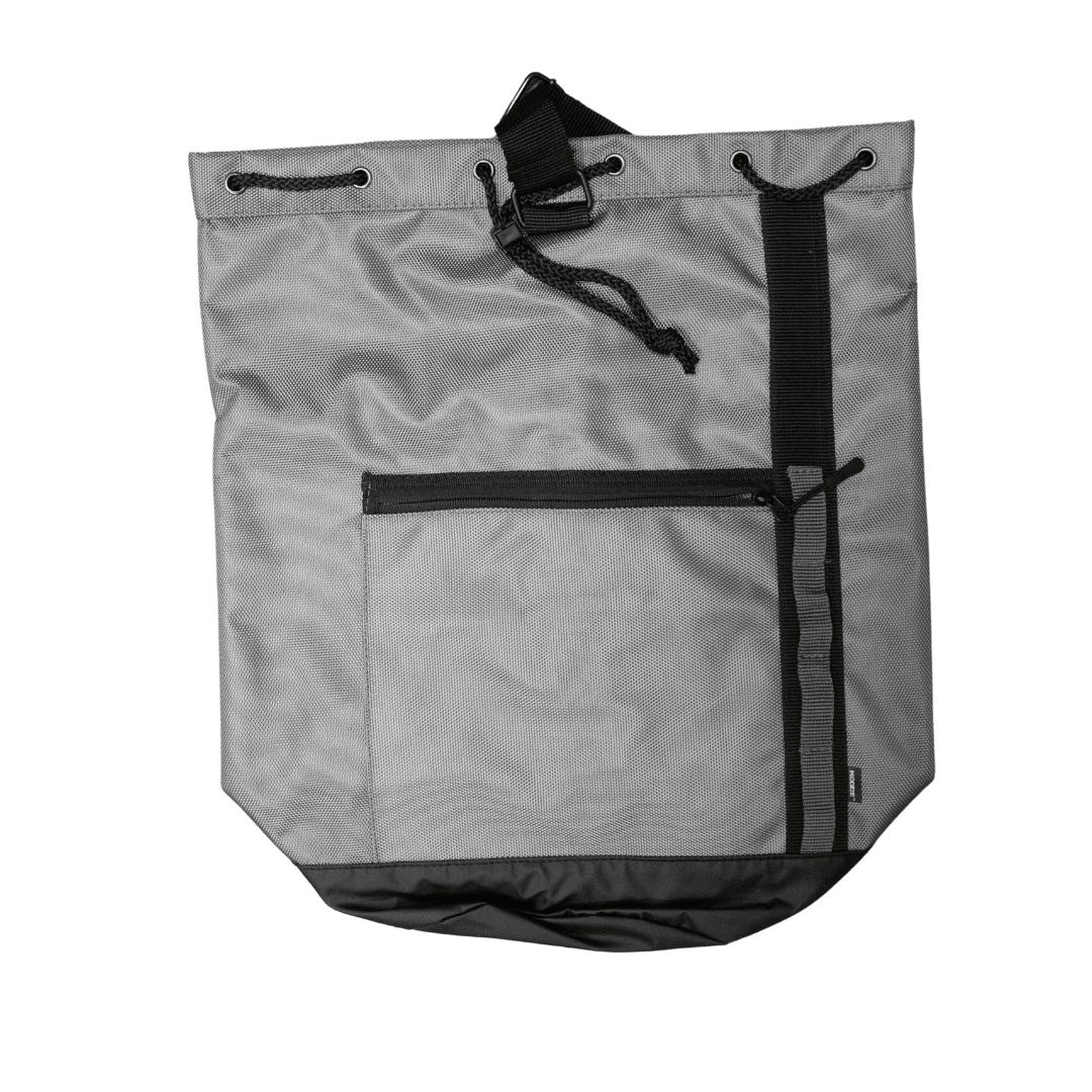 Koozie Grey And Black Slingback Bag 19" x 17"