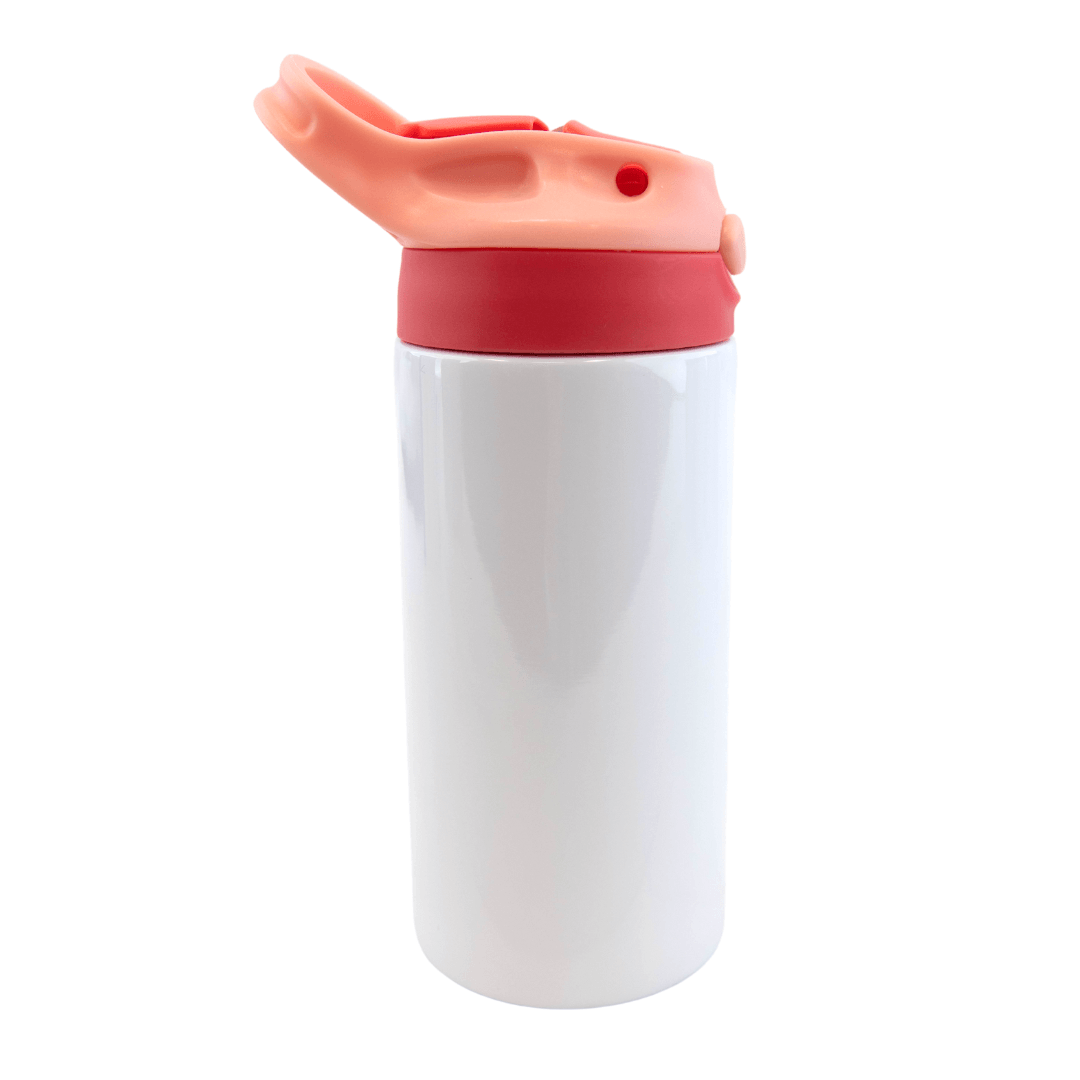 Kupresso 12 oz Kids Sublimation Blank Colored Lid Sippy Cup Tumbler, Variety of Colors