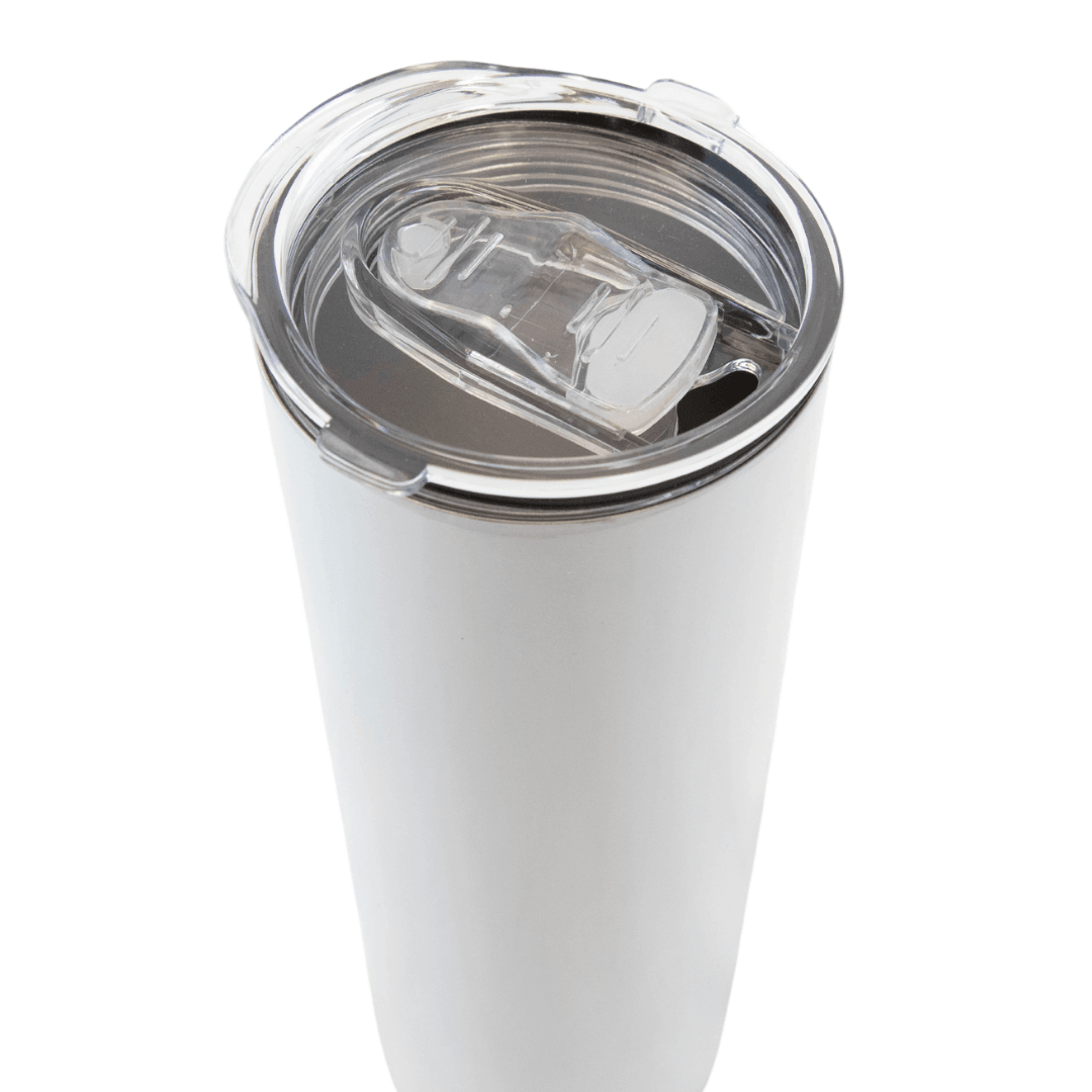Kupresso Sublimation White Dual Lid Tumbler 20oz