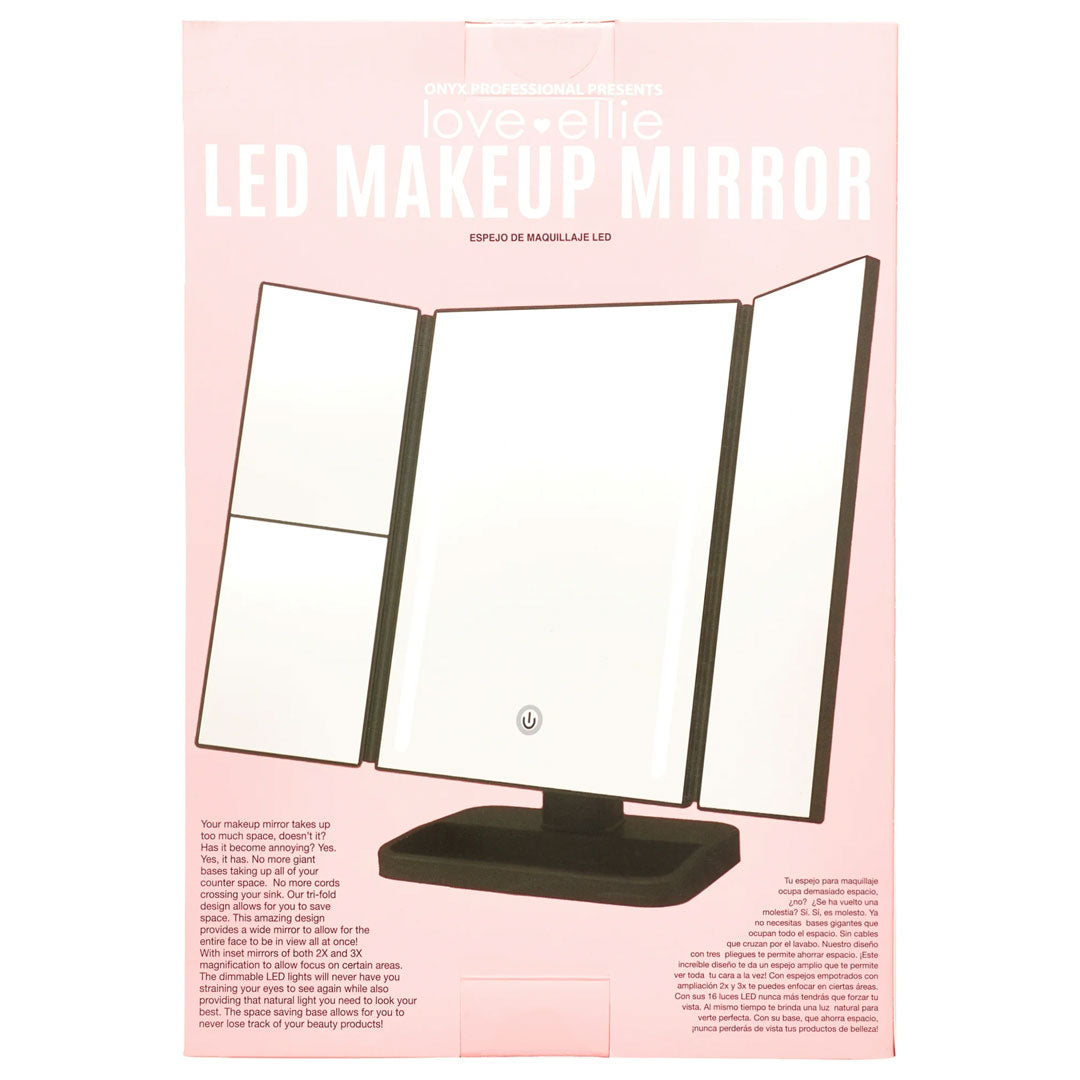 Led makeup mirror