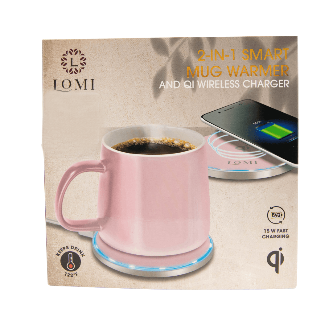 Lomi 2 In 1 Smart Mug Warmer and Wireless Charger