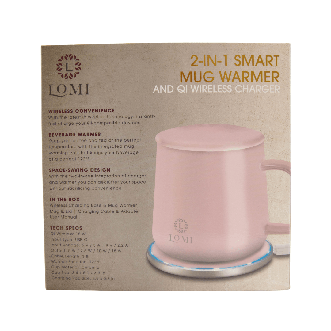 Lomi 2 In 1 Smart Mug Warmer and Wireless Charger
