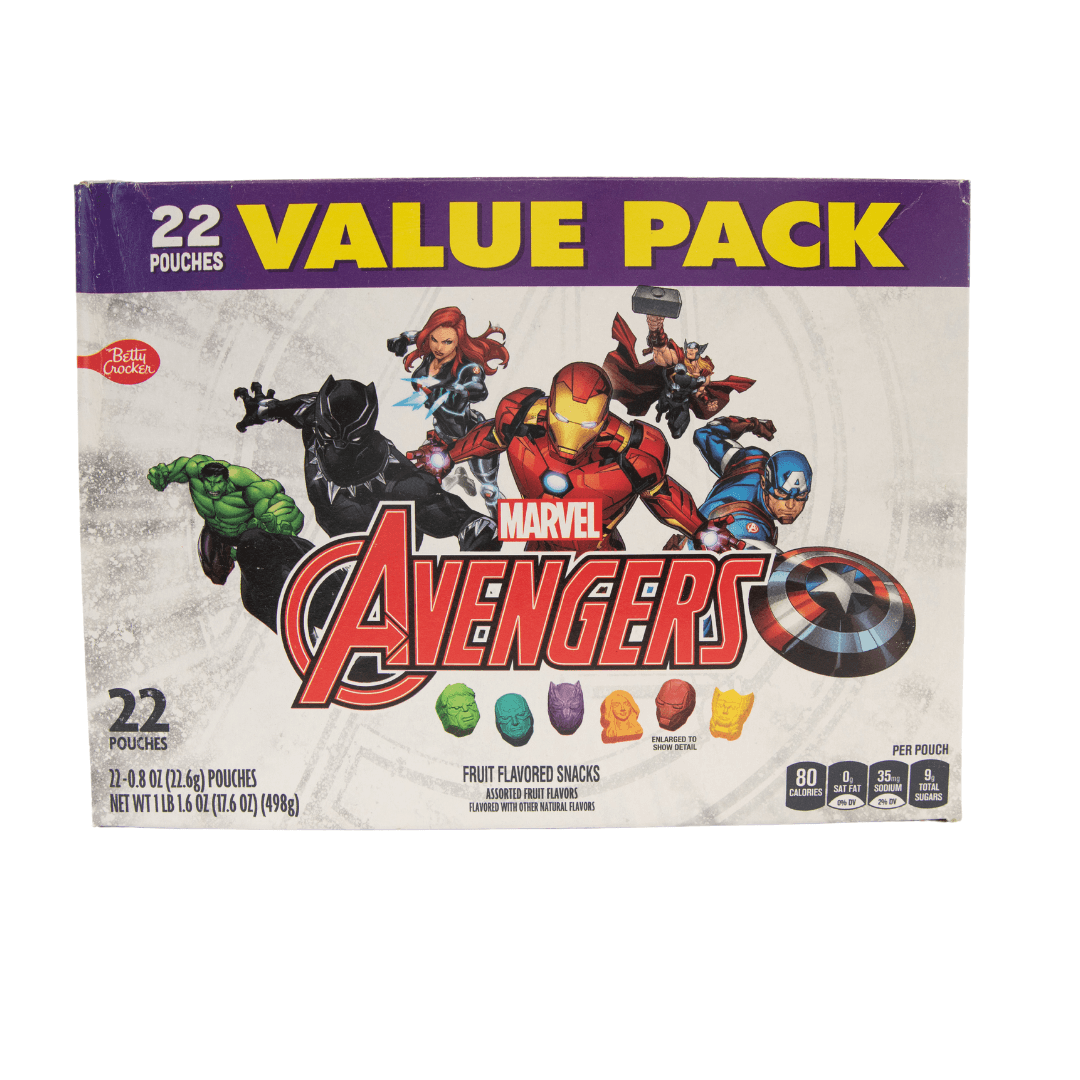 Marvel Avengers Fruit Gummies 22 Count-BEST BY 04/02/24