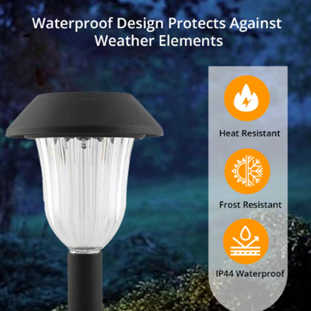 Moonrays Solar Pathway Lights, 6 pack