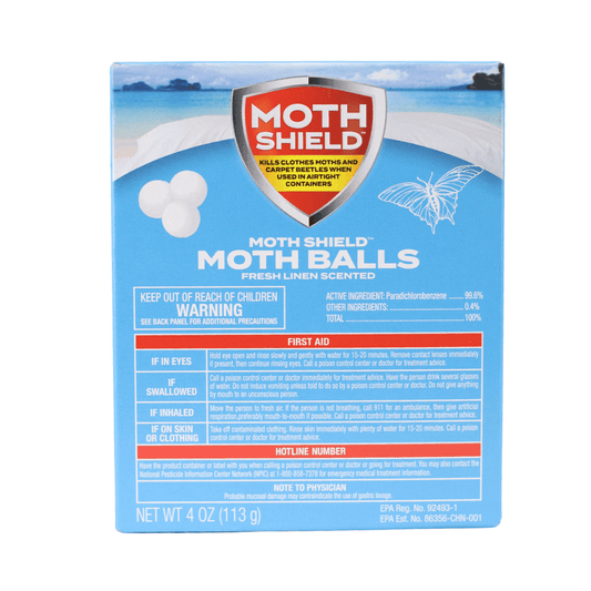 Moth Shield Fresh Linen Moth Balls Box 4oz