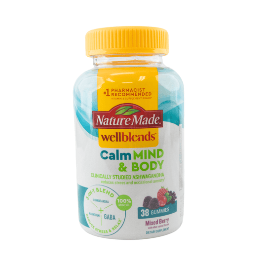 Nature Made Wellblends Calm Mind and Body Gummies 38 Count-BEST BY 10/31/24