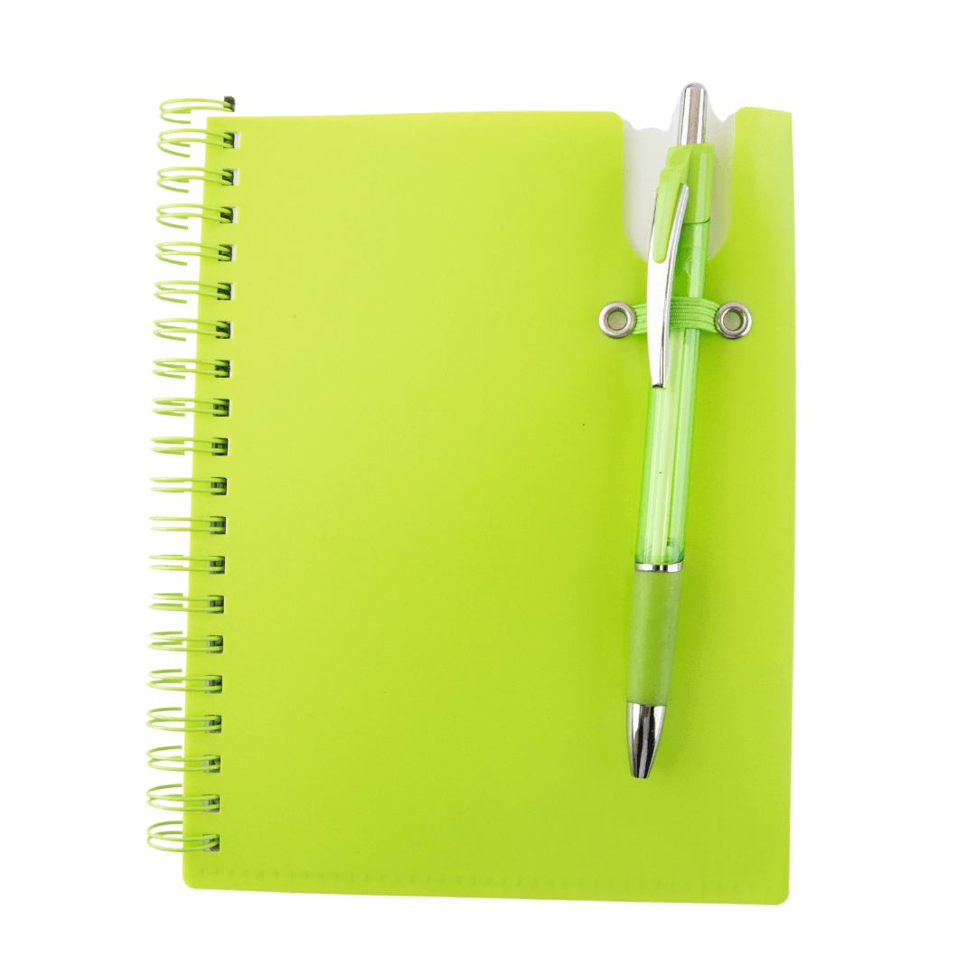 Notebook with Pen Assortment 7" x 5"