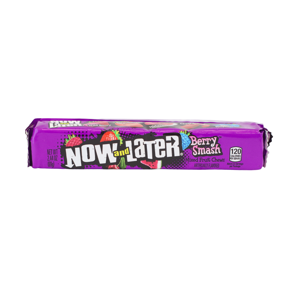 Now And Later Chewy Fruit Flavor Variety 2.44oz-BEST BY IN DESCRIPTION