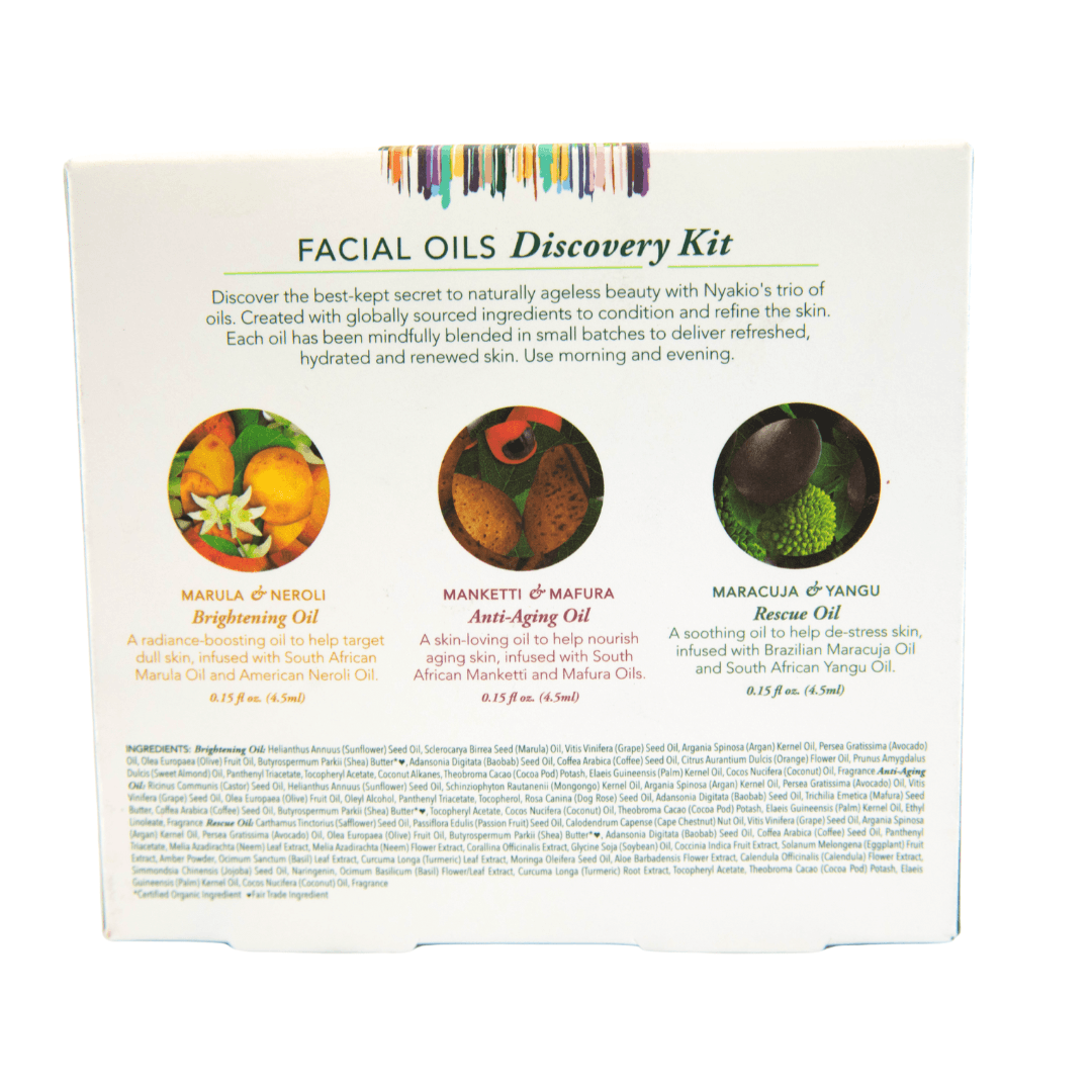 Nyakio Facial Oil Discovery Kit 3 Count .15oz