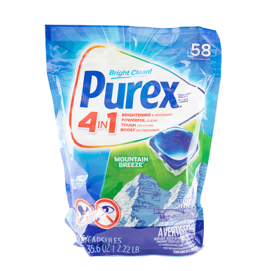 Purex 4 in 1 Mountain Breeze Laundry Pods, 58 Count