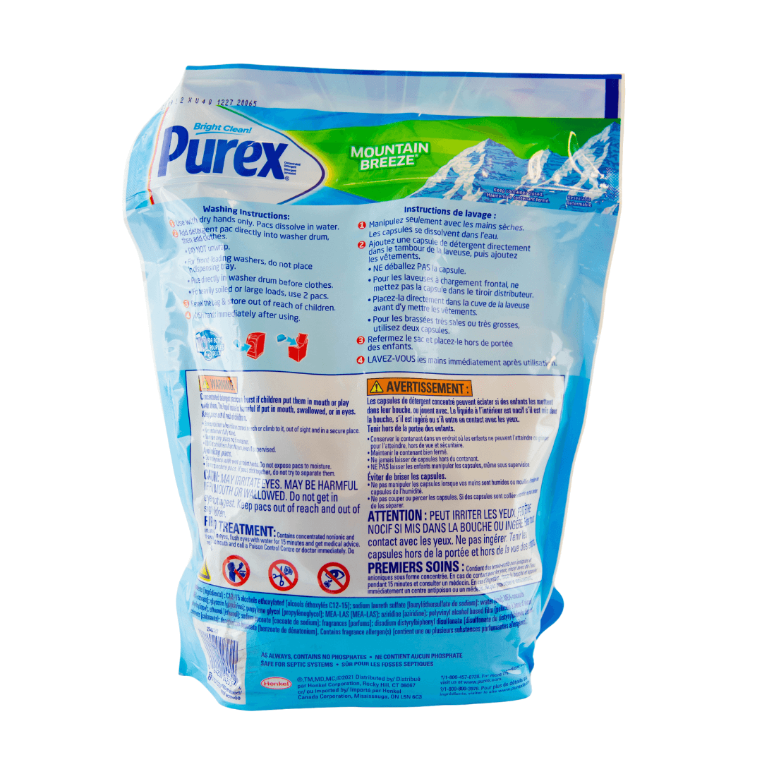Purex 4 in 1 Mountain Breeze Laundry Pods, 58 Count