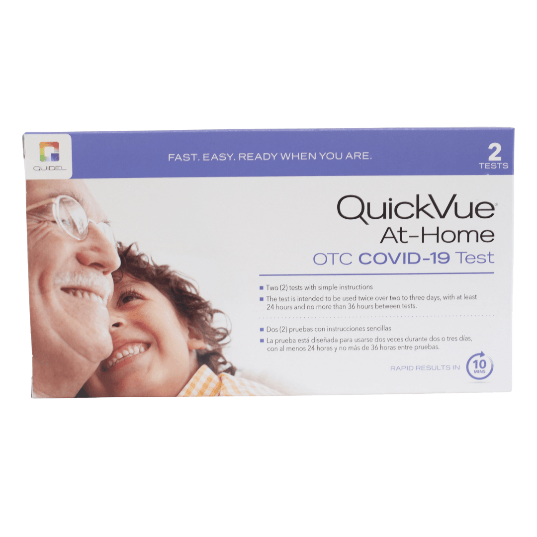 QuickVue At Home Covid 19 Test, 2 Count-BEST BY 12/12/23 Matt's Warehouse Deals