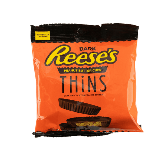 Reese's Dark Thins Peanut Butter Cups 1.55oz-BEST BY 06/30/24