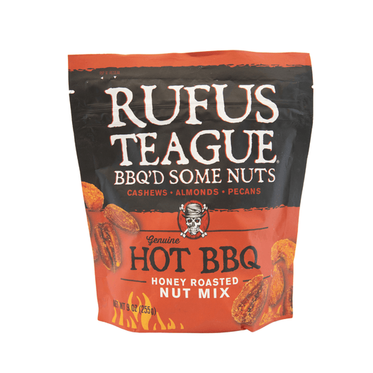 Rufus Teague Hot BBQ Honey Roasted Nut Mix 9oz-BEST BY 11/10/24