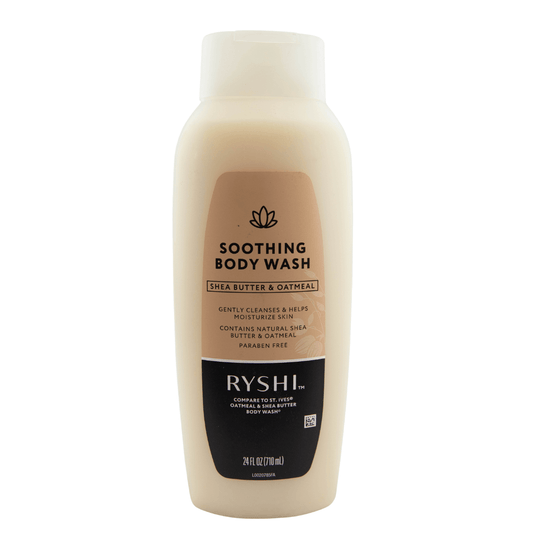 Ryshi Soothing Body Wash Shea Butter and Oatmeal 24oz-BEST BY 12/03/25