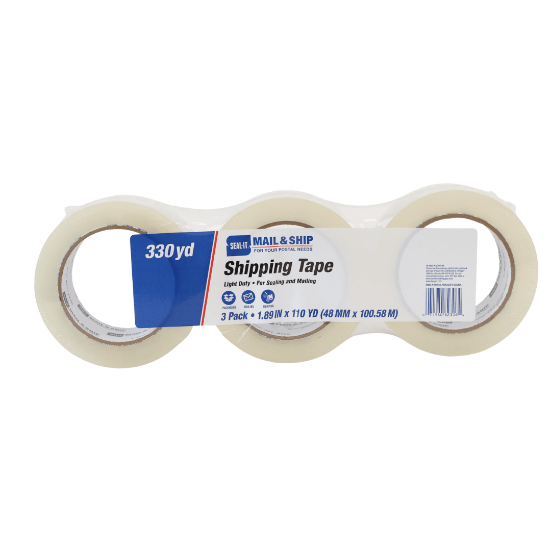 Seal It Mail And Ship Clear Tape 3 Count
