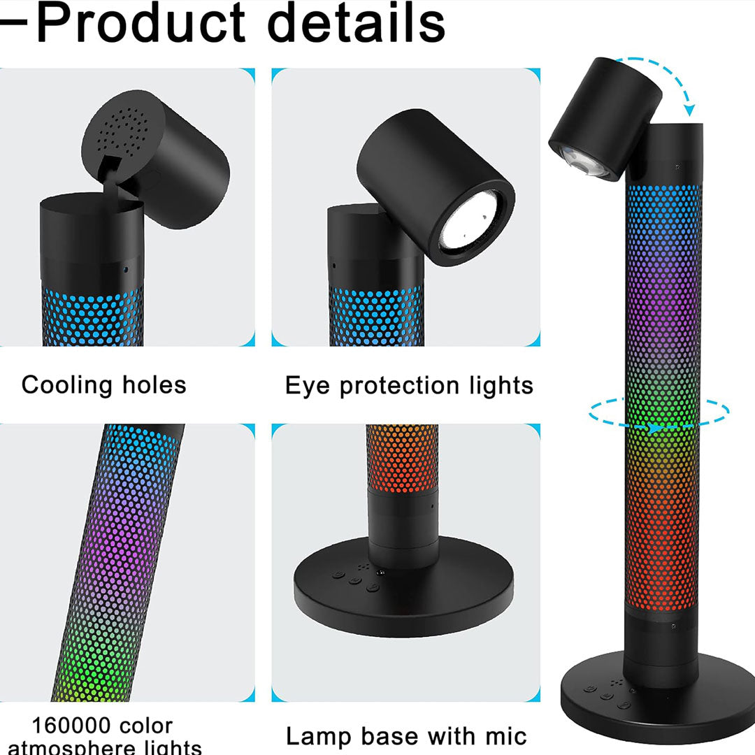 Smart Table Lamp with Bluetooth, work with Alexa