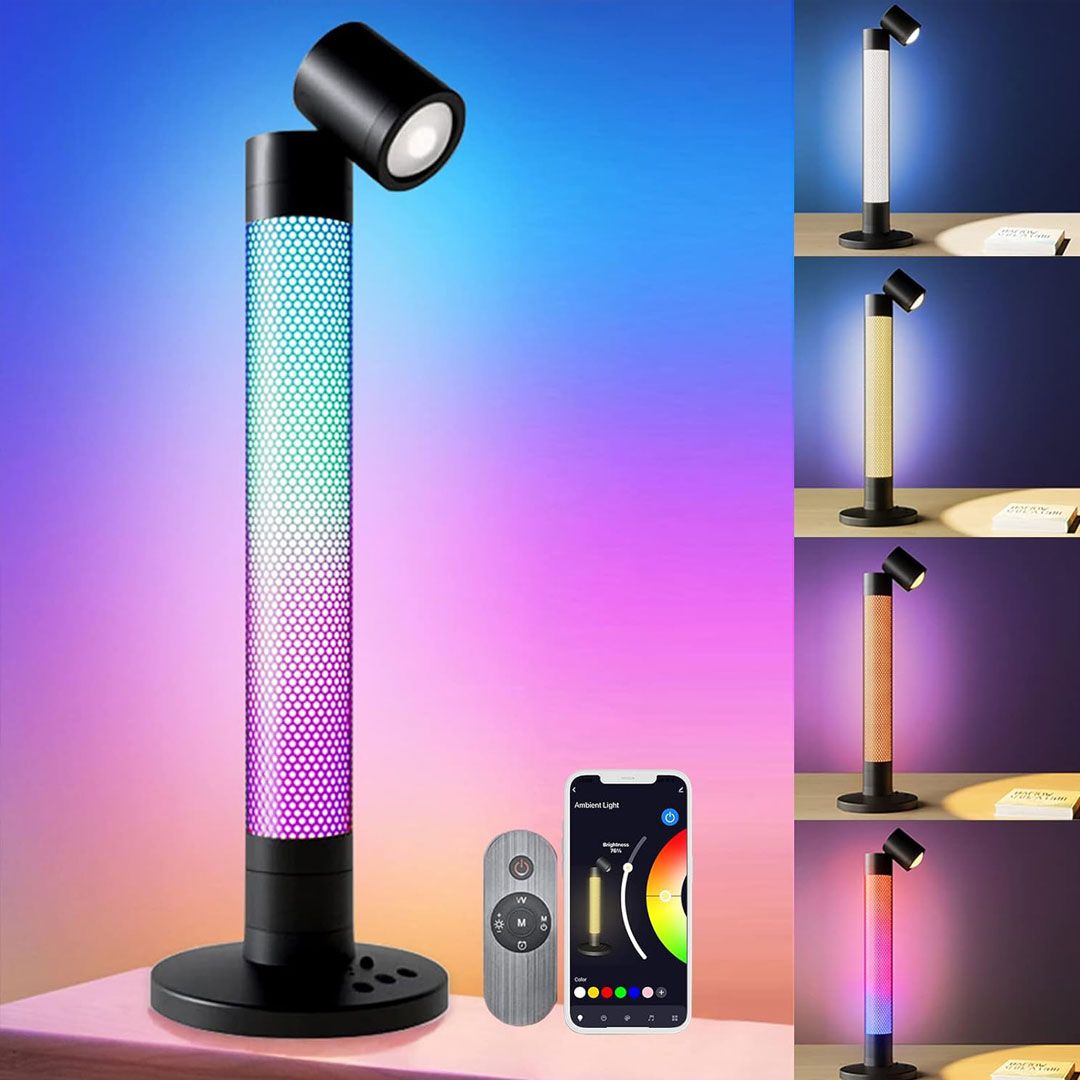 Smart Table Lamp with Bluetooth, work with Alexa