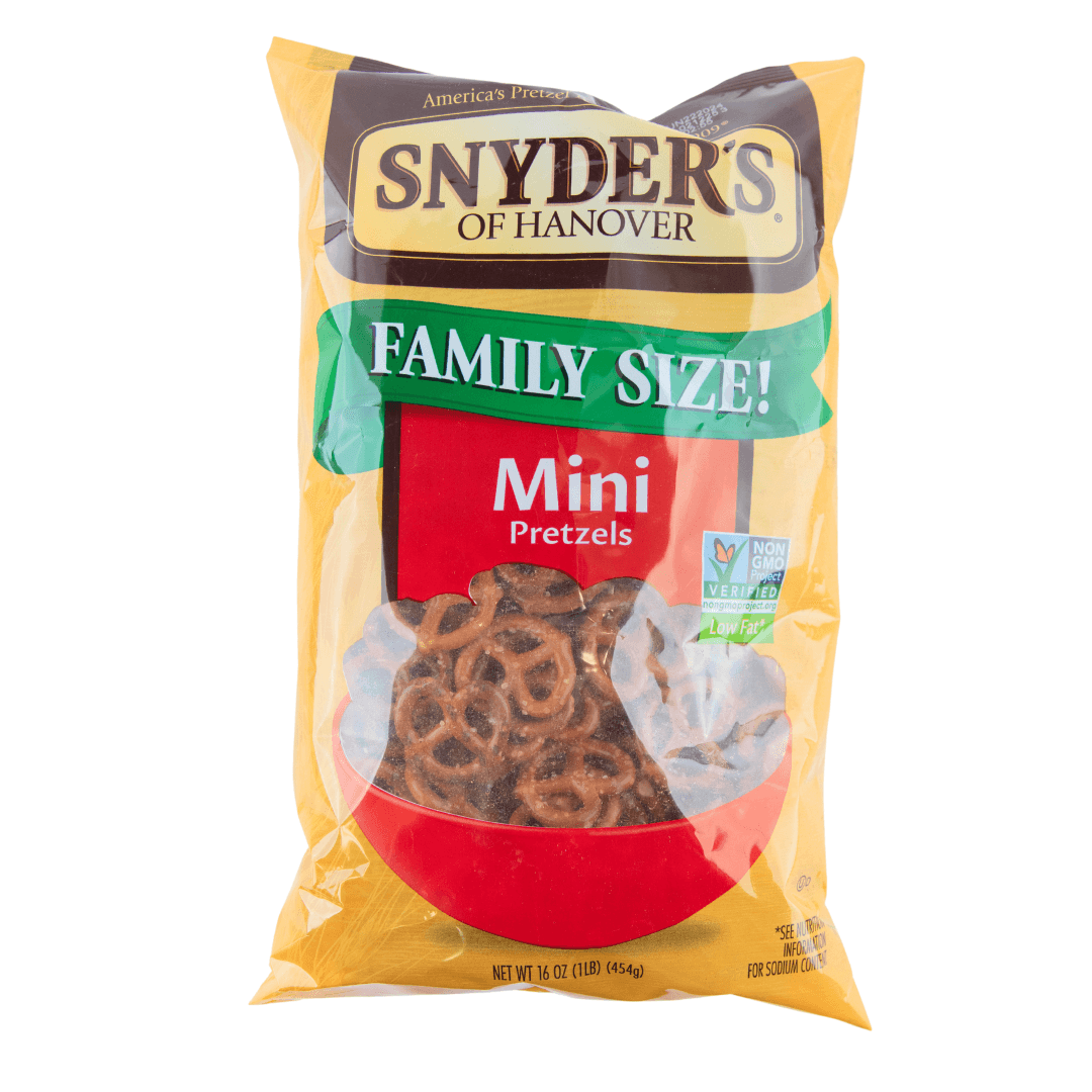 Snyder's Family Size Sticks or Mini Pretzels 16oz-BEST BY IN DESCRIPTION