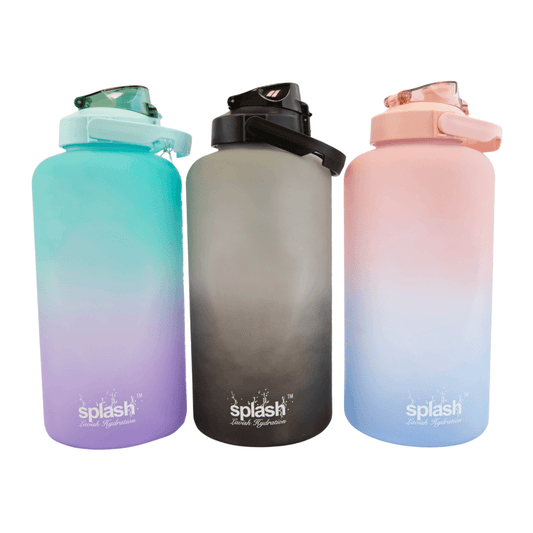 Splash Plastic Water Bottle *RANDOM* Color Assortment 128oz