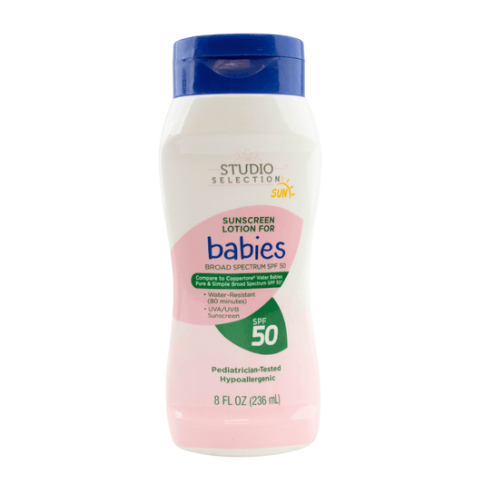 Studio Select Baby 50SPF Sunscreen Lotion 8oz-BEST BY 09/16/24