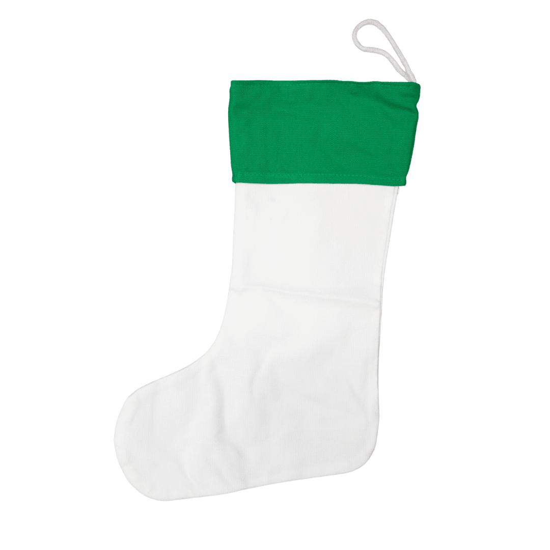 Sublimation Blank Christmas Stocking, 16" x 6"