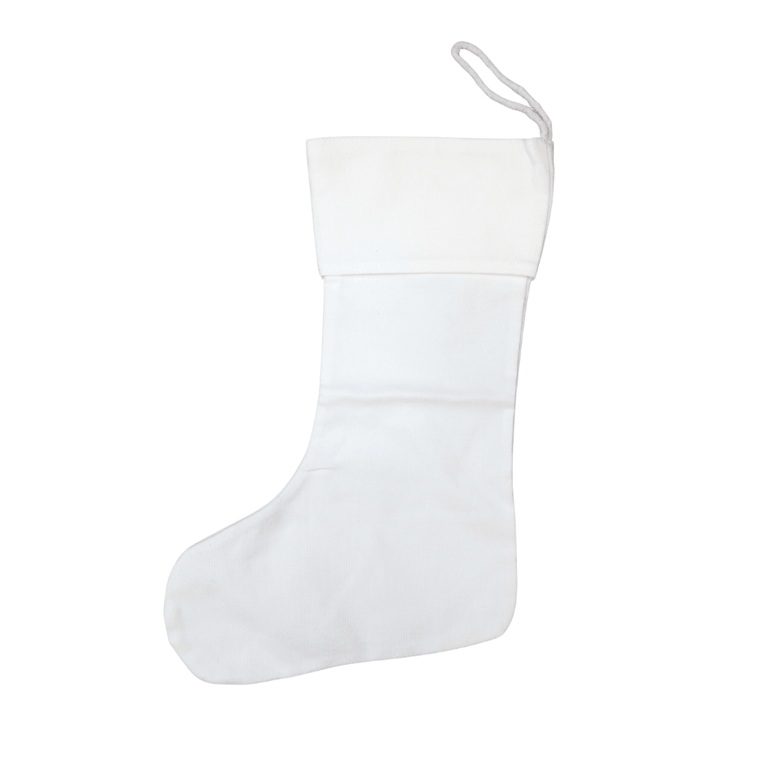 Sublimation Blank Christmas Stocking, 16" x 6"