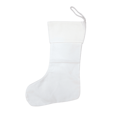 Sublimation Blank Christmas Stocking, 16" x 6"