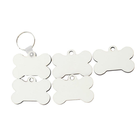 Sublimation Keychain Wooden Bone 5 Count