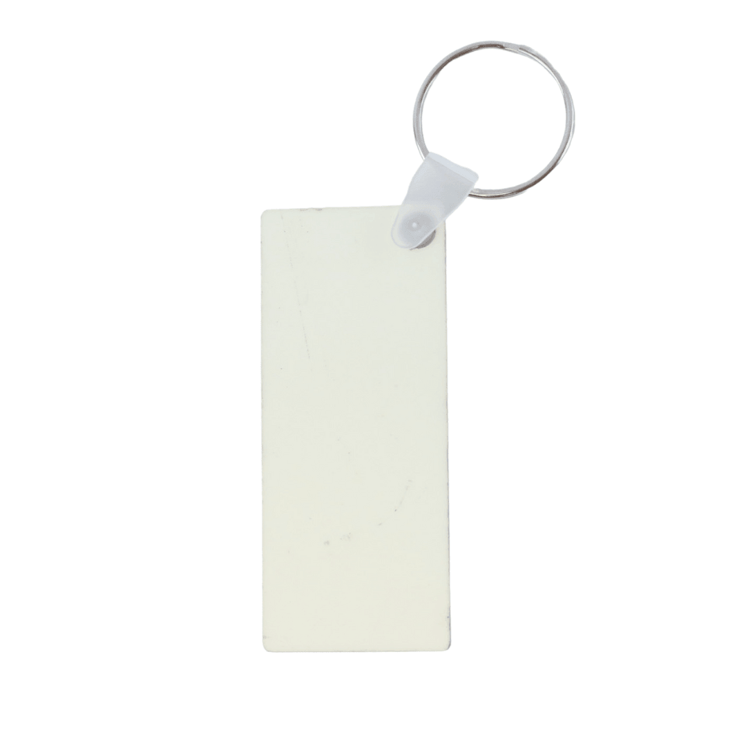 Sublimation Keychain Wooden Rectangle w/Keyring, 10 Count
