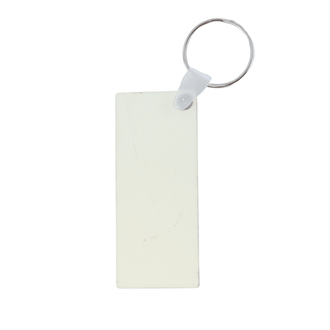 Rectangular Sublimation Keychains Sublimation Keychain Wooden Rectangle w/Keyring, 10 Count