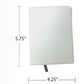Sublimation PU Leather White Mini Journal Size A6